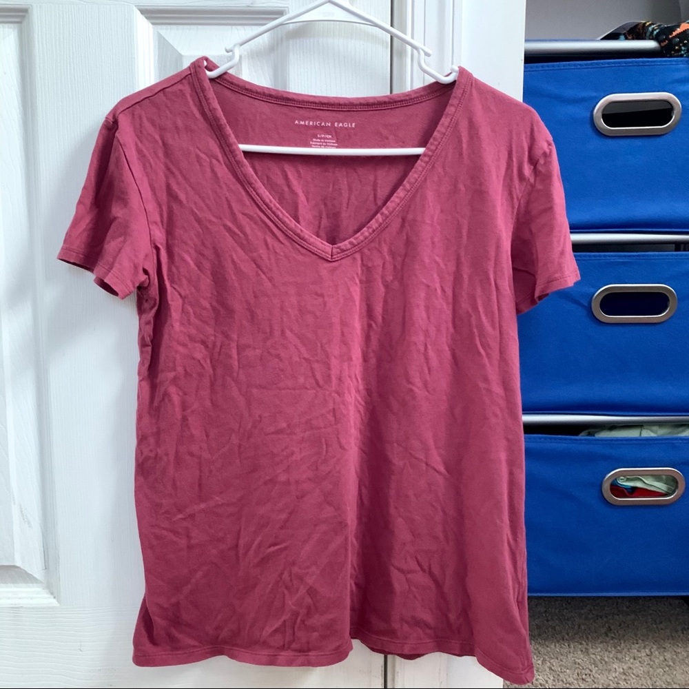 American Eagle V-neck Short Sleeve Top